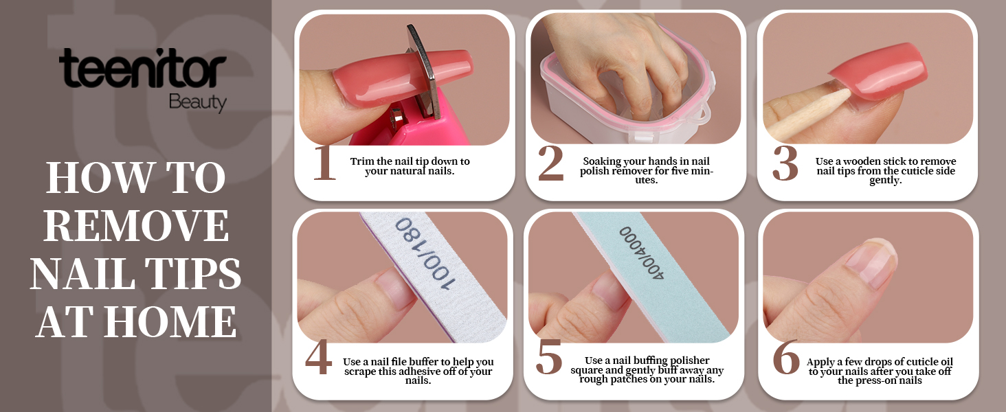 how to remove nail tips
