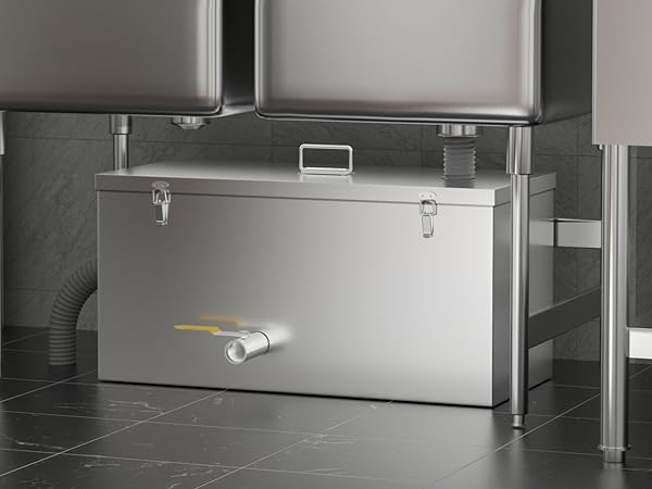 topinlet 25lbs grease trap