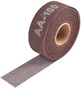 Shineboc 180 Grit Mesh Sandpaper Roll, 1-1/2" x 11 Yard Plumbing Sanding Cloth - Double Side Open...