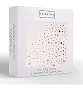 Stylish 6.5 x 6.5 Inch Rose Gold Napkins - 50 Pack of Rose Gold Paper Luncheon Napkins - Add Spar...