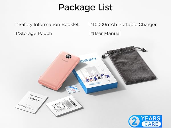portable charger with built in cable