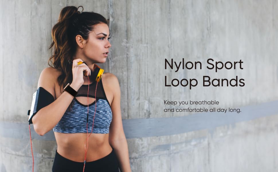 nylon sport loop apple watch band