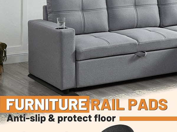 SDSNTE Non-Slip Furniture Rail Pads