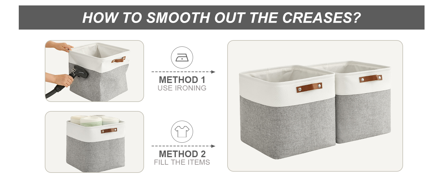 STORAGE BINS WITH HANDLES