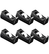 Minghaoda Desktop Tape Dispenser Non Skid Base Tape Dispensers 6 Rolls Transparent Tape with Disp...