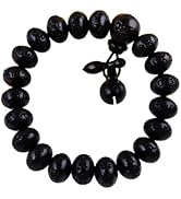 vv8oo Bracelet Lightning Struck Jujube Wood Mala Prayer Feng Shui Lucky Beads Carved Sanskrit Aba...
