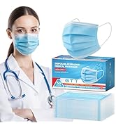 GTT ASTM Level 3 Highly Protective Disposable 3 Ply Face Masks with Individual Packaging, Breatha...