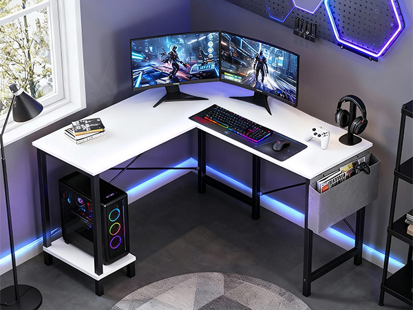 desk l desk l shape gaming computer desk gaming desk corner shape