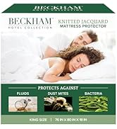Beckham Hotel Collection Mattress Protector — Hotel-Grade Viscose Blend, Silent Waterproof Protec...
