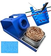 ZYRELYNX Upgraded Silicone Soldering Stand & Soldering Iron Holder, With Solder Tip Cleaner and 2...