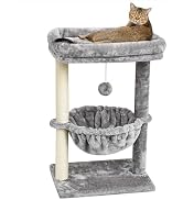 SYANDLVY Small Cat Tree for Indoor Cats, Activity Cat Tower with Scratching Post for Kittens, Cat...