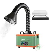 Solder Fume Extractor,2-in-1 HEPA & Activated Carbon Smoke Extractor with Smart Filter Reminder,D...