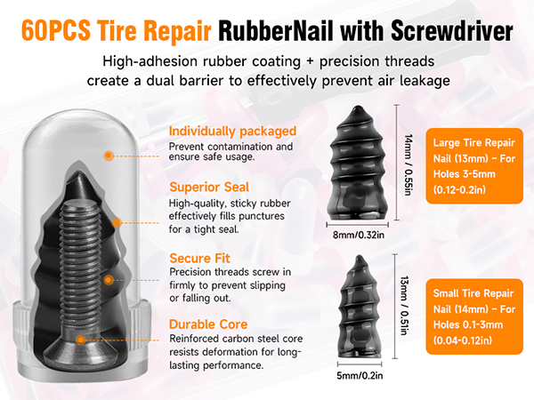 Tire Repair Rubber Nail