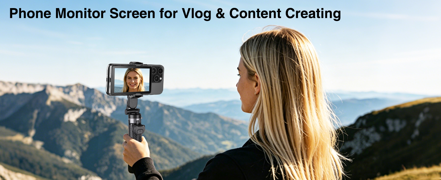 magnetic selfie screen&Phone Monitor Screen for Vlog & Content Creating