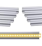 Shine Decor 3.3FT/1M Aluminum Channel Track 8pcs ProSelect Lite & Eco Single White Strip Light, 0...