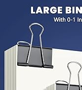 72 Pcs 2 Inch Binder Clips