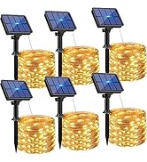 btfarm Solar String Lights for Outside, 6 Pack 198FT 480LED Solar Fairy Lights Waterproof with 8 ...