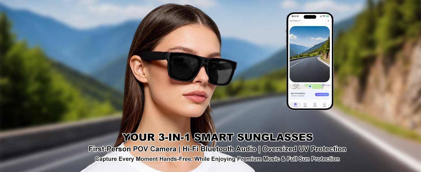 YOUR 3-IN-1 SMART SUNGLASSES