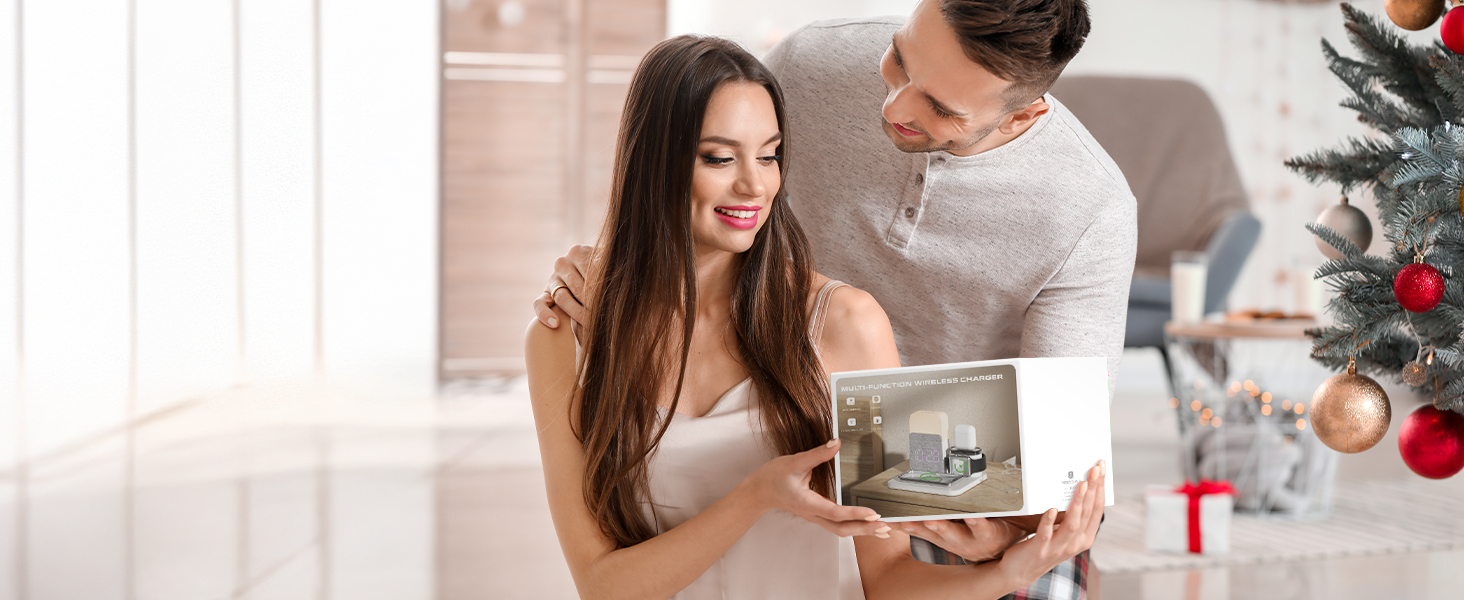 alarm clock with phone charger