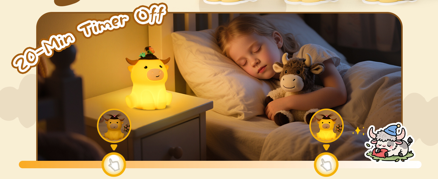 Highland Cow Night Light