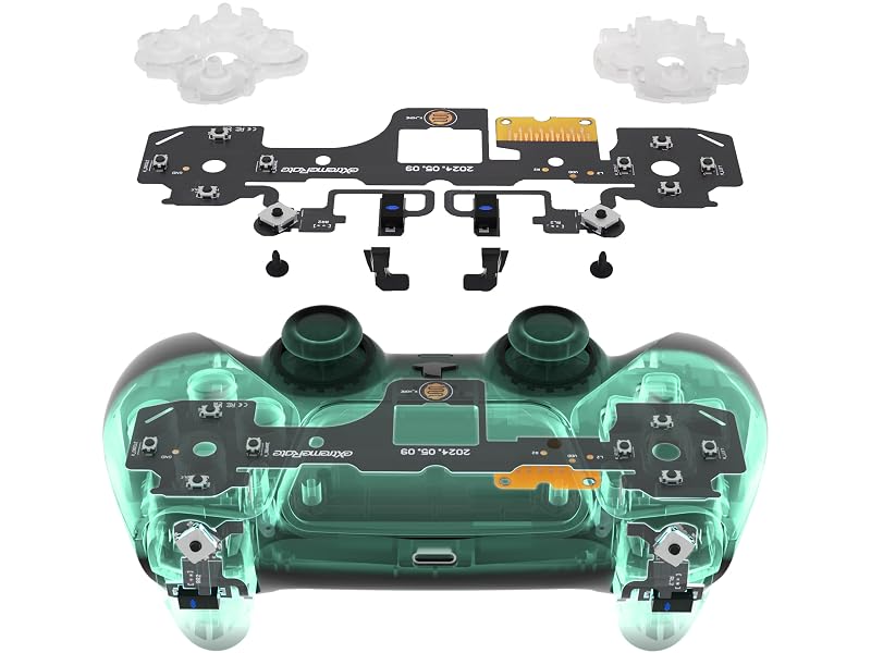 eXtremeRate Light Version Whole Clicky Kit for PS5 Controller BDM-030 Whole Buttons Mouse Click Kit