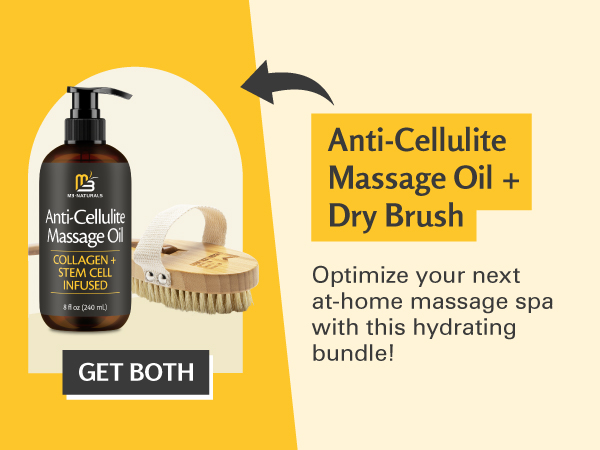 anti cellulite oil and firm dry brush