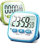 Antonki 2 Pack Classroom Timers for Kids Teachers, Magnetic Countdown Digital Kitchen Timer for C...