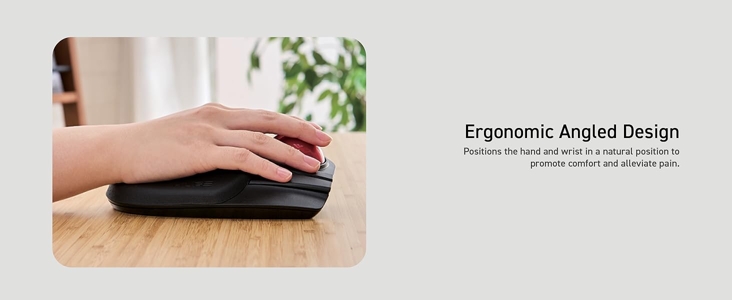Huge Trackball Ergonomic Angled Design