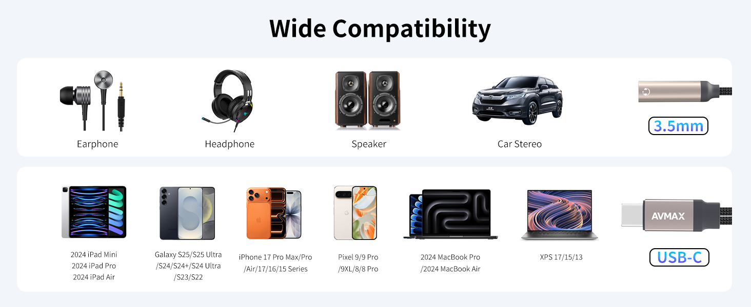Wide compatibility