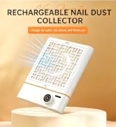 Dust Collector Nail Tech, Cordless 5000RPM, Low Noise, Salon & Home | Sparkling Rhinestone | Desk...