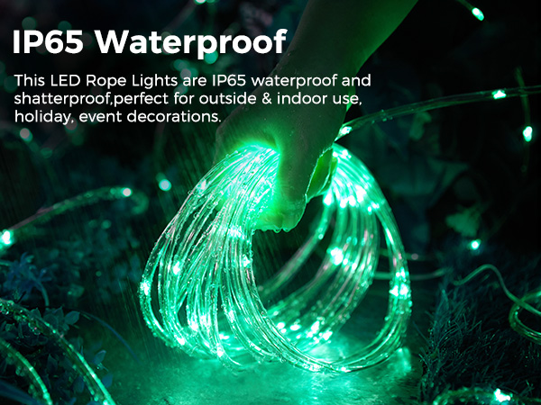 rope lights outdoor waterproof