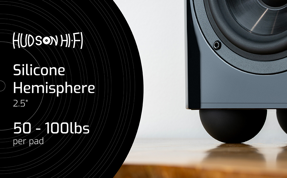 speaker pad rubber isolation feet padding silicone adhesive bumpers box cabinet stereo subwoofer