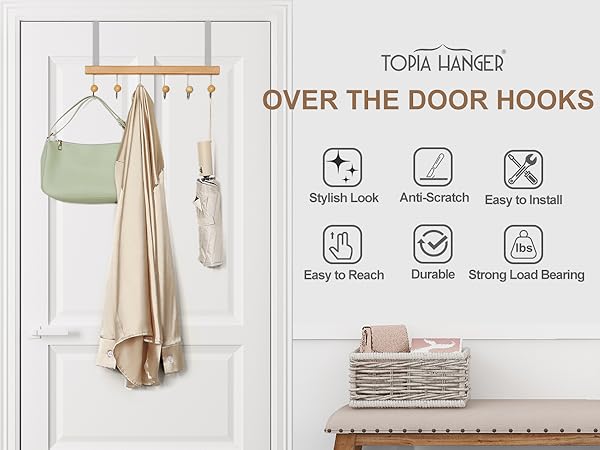 TOPIA HANGER OVER THE DOOR HOOKS