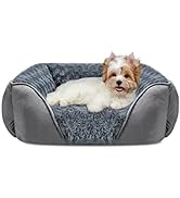 INVENHO Small Dog Bed for Large Medium Small Dogs, Rectangle Washable Dog Bed, Orthopedic Dog Bed...