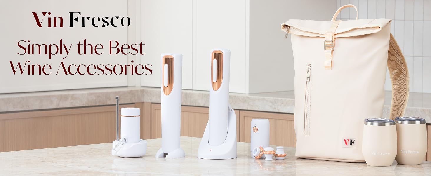 electric corkscrew wine opener with wine tote bag wine aerator and dispenser and wine preserver