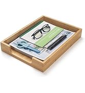 Wood Letter Tray, Bamboo Desk Tray, Wooden Desktop Organizer for Papers, Documents, Magazines, Files