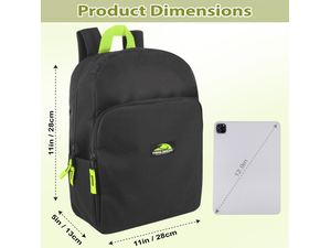 2985BLK 15 INCH BACKPACK,TODDLER BACKPACK,LAPTTOP BACK,BULK BACKPACKS