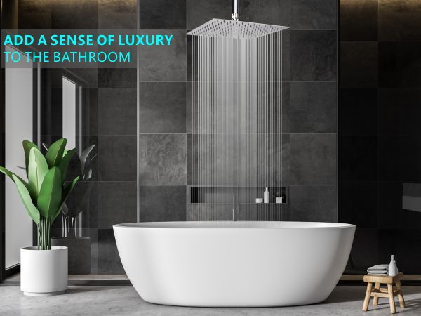 large shower head