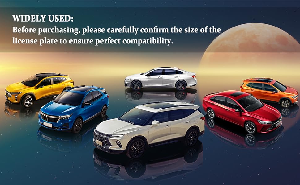 UNIVERSAL TO LICENSE PLATES IN THE UNITED STATES