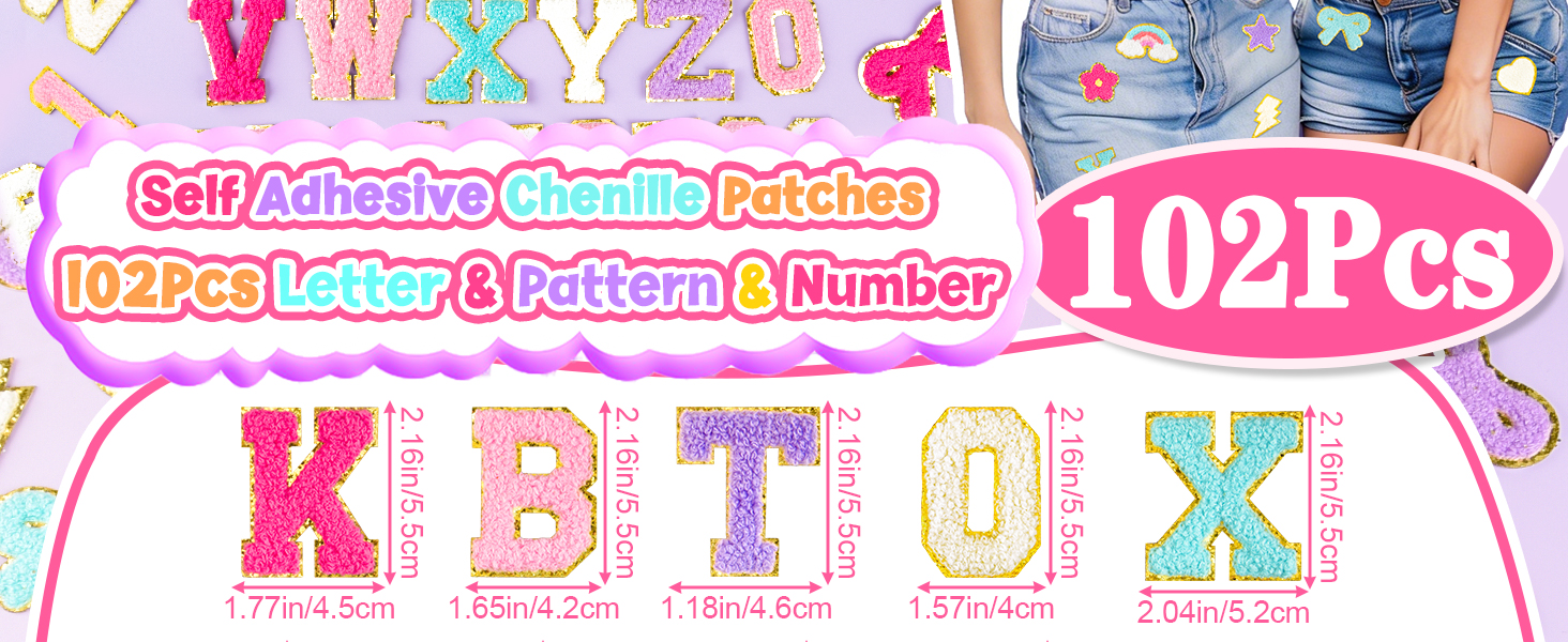 Chenille Letter Patches