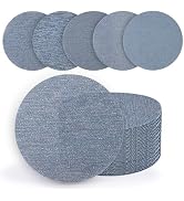 KQCXIK 6 Inch Premium Ceramic Mesh Sanding Discs 30 PCS, 60/80/120/180/240 Grit, Dust Free Hook a...