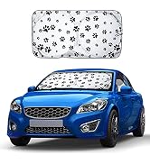 EcoNour Windshield Sun Shade Foldable & Reflective Car Front Window Sunshade | Durable 240T Mater...