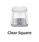 Ansible 24 Pcs Chair Leg Floor Protectors Square