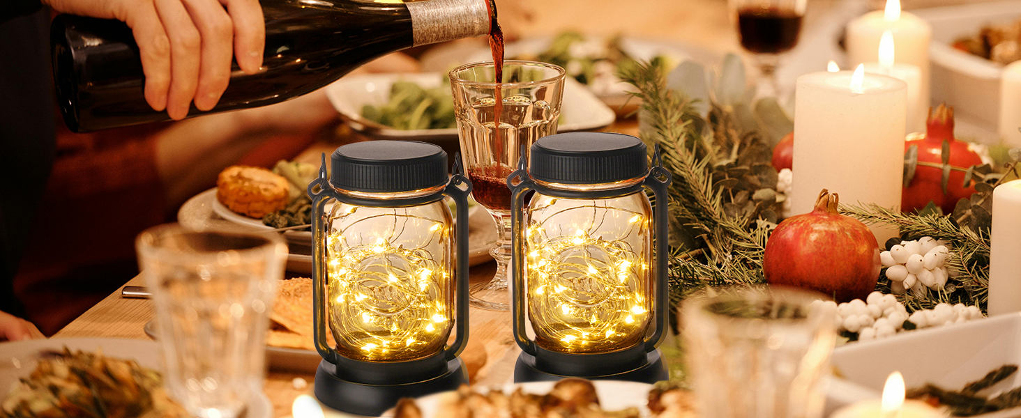 solar lanterns decorative for dinner table