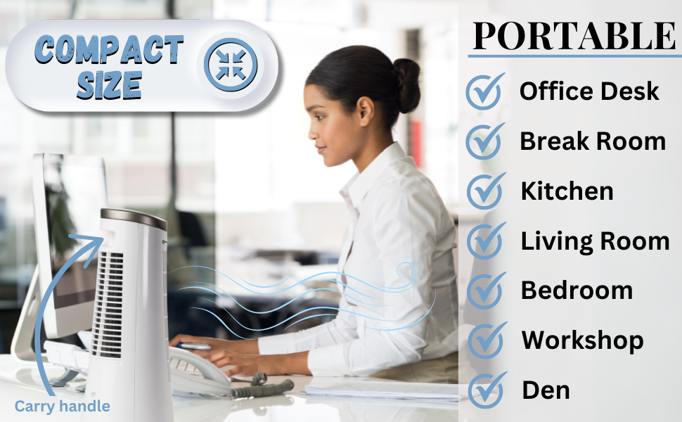 12 inch portable fan is great for the office break room kitchen living room bedroom workshop den