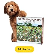 Funwares Original 101 Puppies Puzzle – 1000-Piece Hilarious Dog Jigsaw – Funny Gift for Dog Lover...