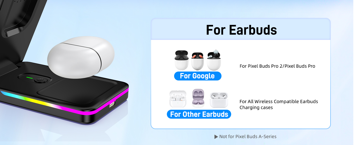 google pixel watch charger pixel stand pixel wireless charger 3 in 1 Wireless Charger for Google