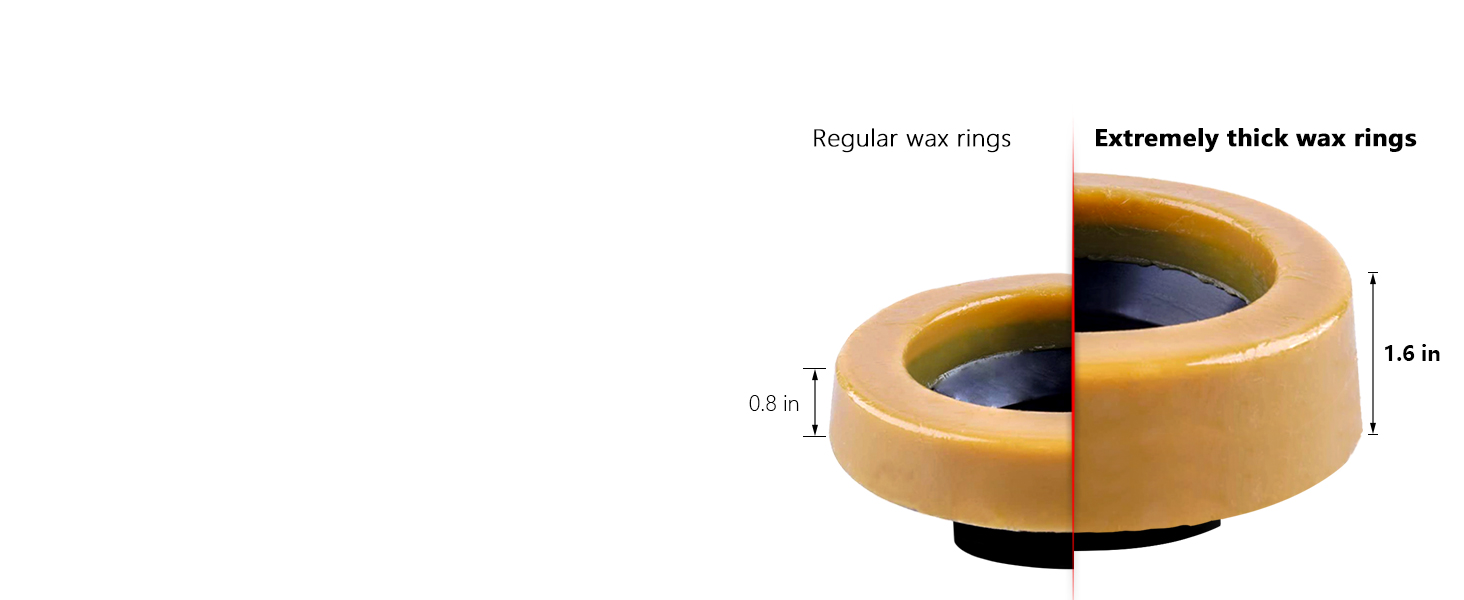 Thick toilet wax ring