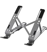 j5create Foldable Aluminum Laptop Stand with USB 4-Port Hub, Portable Notebook Riser with 4 USB3....