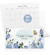 Zuozee Pocket Calendar 2025-2026, Small Pocket Planner 2025 for Purse - 3.5”×6.5” - From July 202...
